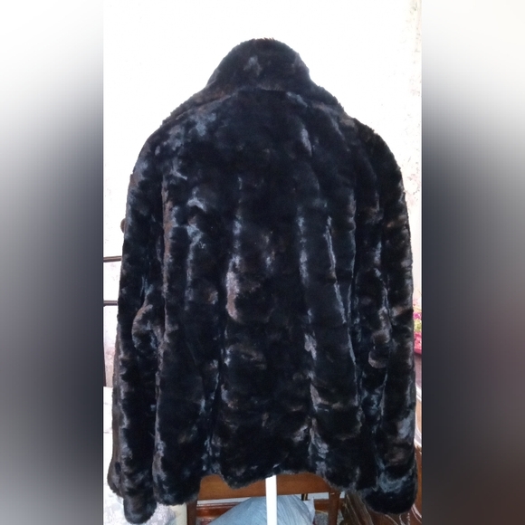Faux Fur Dress Coat - Picture 4 of 12